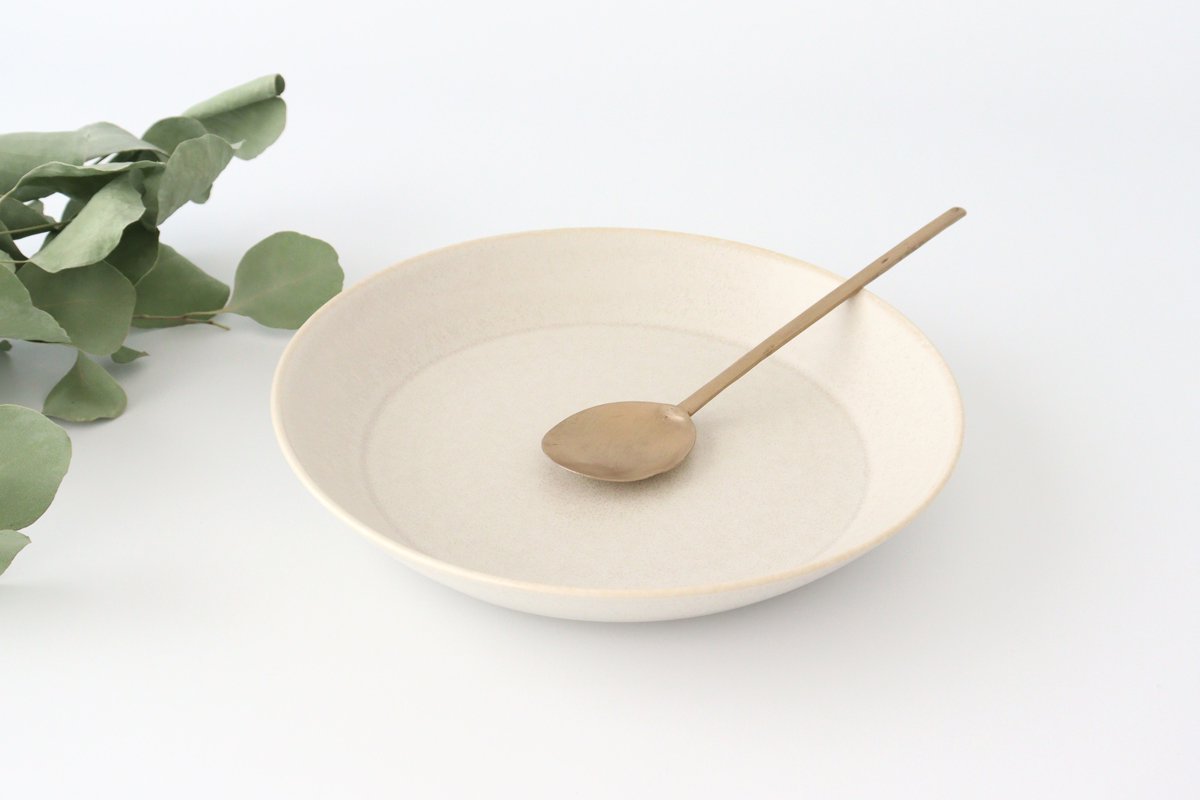 Cuole Large Bowl Silver White | Serving Bowl Mino Ware