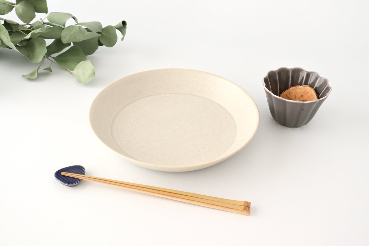 Cuole Large Bowl Silver White | Serving Bowl Mino Ware