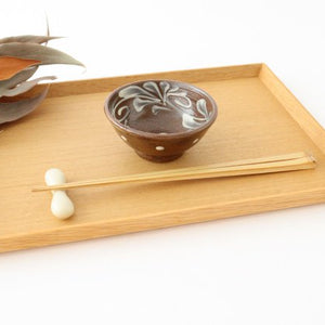 Toshin Kiln Small Bowl Slip-trailing 9cm/3.5in | Kobachi Tsuboya Ware Yachimun-Detail5