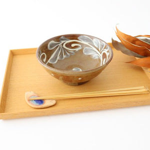 Toshin Kiln Round Bowl Slip-trailing 15cm/5.9in | Tsuboya Ware Yachimun-Detail6