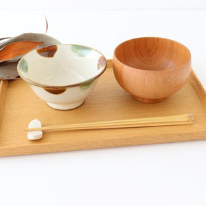 Toshin Kiln Rice Bowl Brown&Green Dot | Tsuboya Ware  Yachimun-Detail9