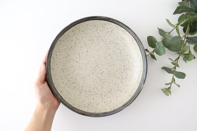 Deep Plate White 24㎝/9.4in | Shigaraki Ware-Detail4