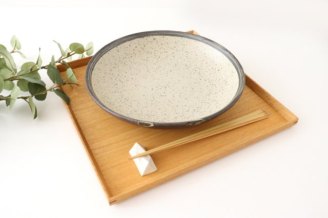 Deep Plate White 24㎝/9.4in | Shigaraki Ware-Detail5