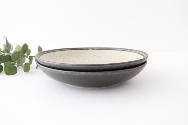 Deep Plate White 24㎝/9.4in | Shigaraki Ware-Detail9