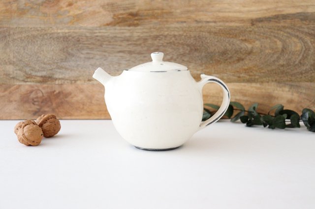 Japanese Teapot Cracked Powder | Kyusu Shigaraki Ware