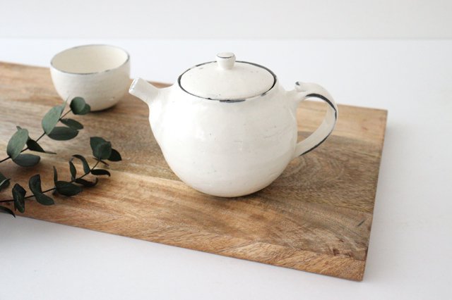 Japanese Teapot Cracked Powder | Kyusu Shigaraki Ware