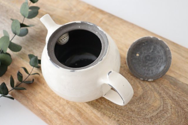 Japanese Teapot Cracked Powder | Kyusu Shigaraki Ware