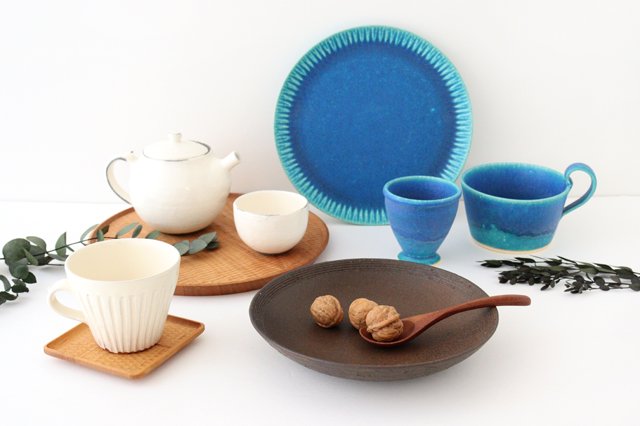 Sake Cup Goblet Turquoise | Shigaraki Ware-Detail13