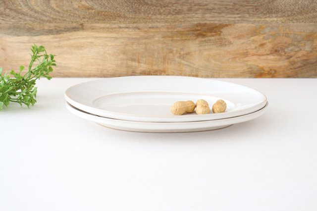 Kosen Kiln Oval Plate White M | Banko Ware