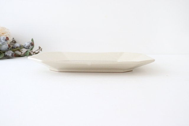 Kosen Kiln Octogonal Plate Beige L | Banko Ware