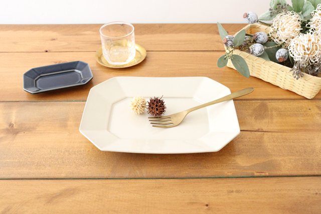 Kosen Kiln Octogonal Plate Beige L | Banko Ware