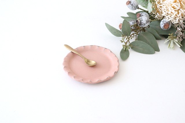 Flower-shaped Small Plate Pink | Shigaraki Ware