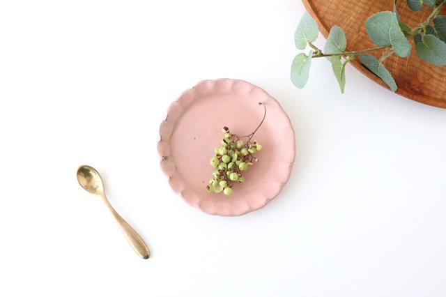 Flower-shaped Small Plate Pink | Shigaraki Ware