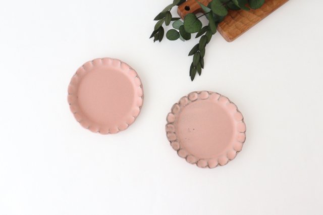 Flower-shaped Small Plate Pink | Shigaraki Ware