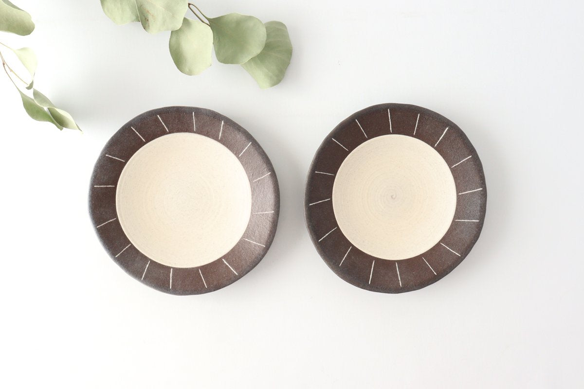 Round Plate Line 15cm/5.9in | Shigaraki Ware