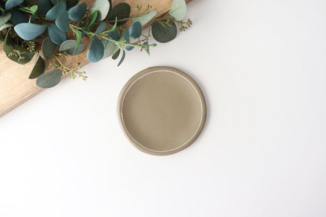 Small Round Plate Brown | Shigaraki Ware