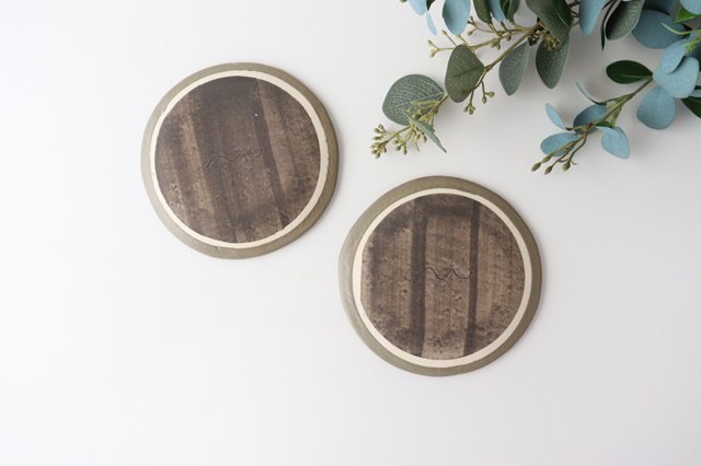 Small Round Plate Brown | Shigaraki Ware