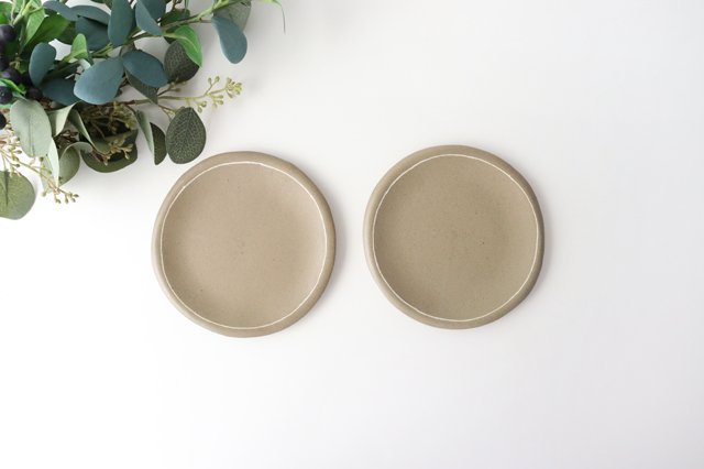 Small Round Plate Brown | Shigaraki Ware