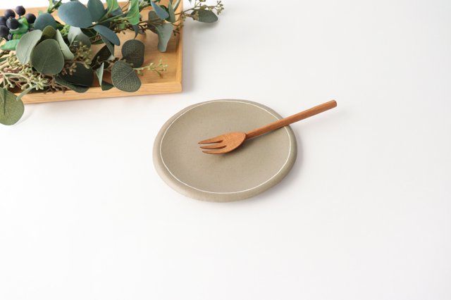 Small Round Plate Brown | Shigaraki Ware