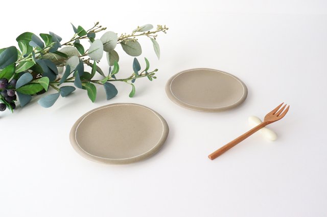 Small Round Plate Brown | Shigaraki Ware