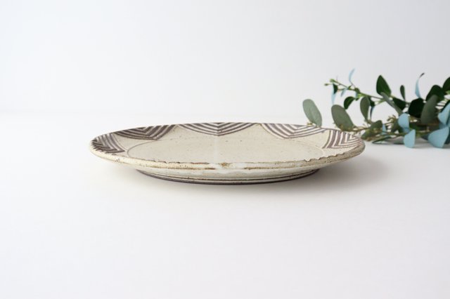 tomaru Plate Star 24cm/9.4in | Shigaraki Ware