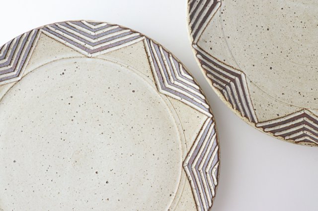 tomaru Plate Star 24cm/9.4in | Shigaraki Ware