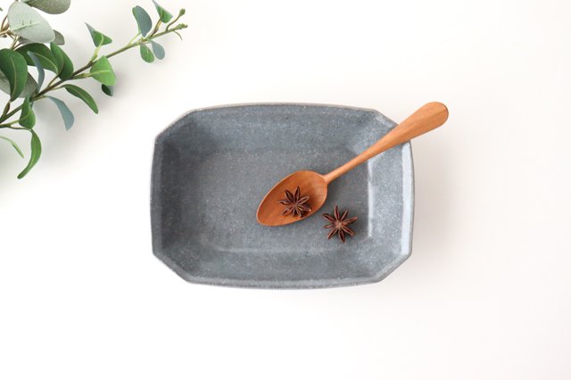 Furutani Seitosho Gray Glaze Octagonal Deep Bowl Small | Serving Bowl-TOP