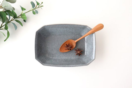 Furutani Seitosho Gray Glaze Octagonal Deep Bowl Small | Serving Bowl-TOP