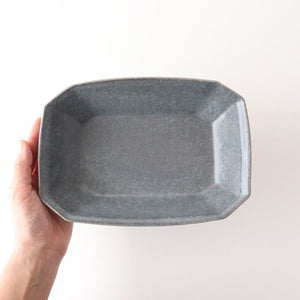 Furutani Seitosho Gray Glaze Octagonal Deep Bowl Small | Serving Bowl-Detail4