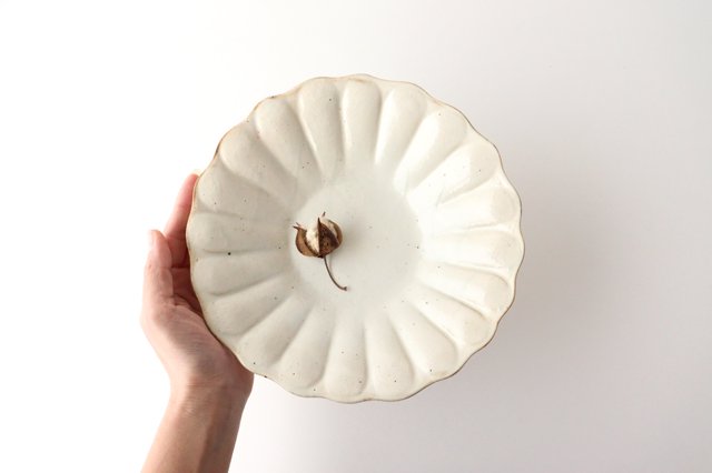 Furutani Seitosho Deep Flowershaped Plate Tetsusan Large