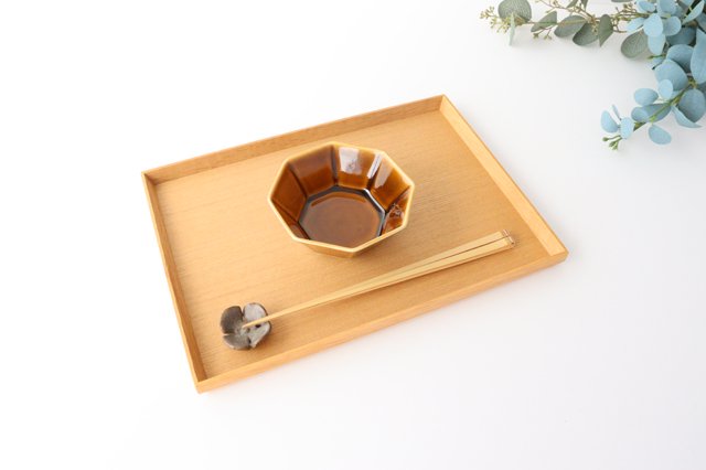Octagonal Small Bowl Brown | Kobachi Mino Ware