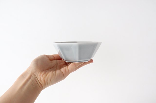 Octagonal Small Bowl Gray | Kobachi Mino Ware