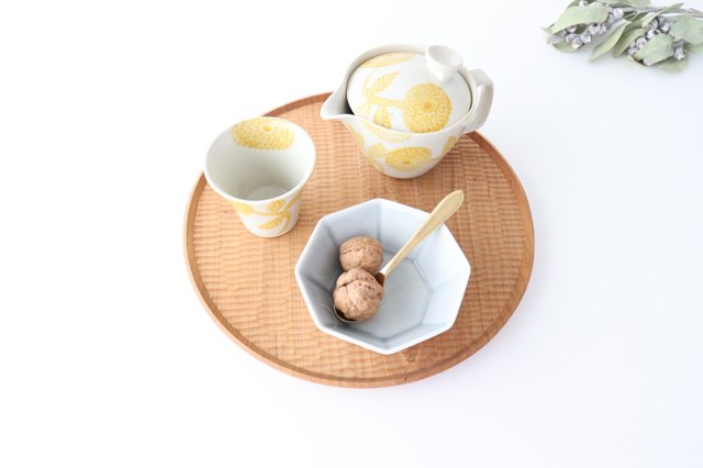 Octagonal Small Bowl Gray | Kobachi Mino Ware