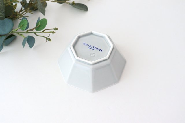 Octagonal Small Bowl Gray | Kobachi Mino Ware