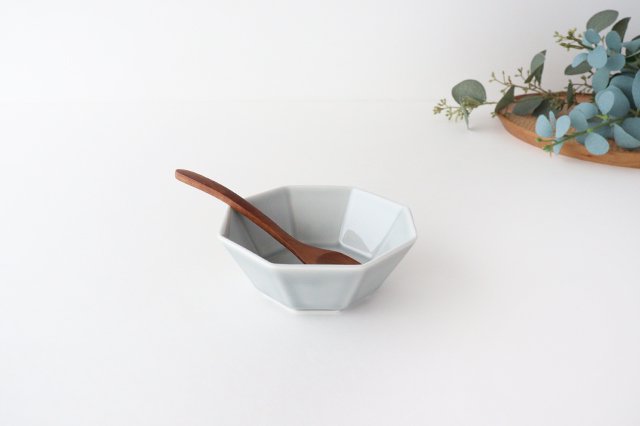 Octagonal Small Bowl Gray | Kobachi Mino Ware