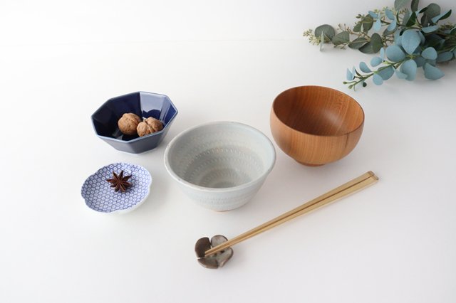 Octagonal Small Bowl Blue | Kobachi Mino Ware