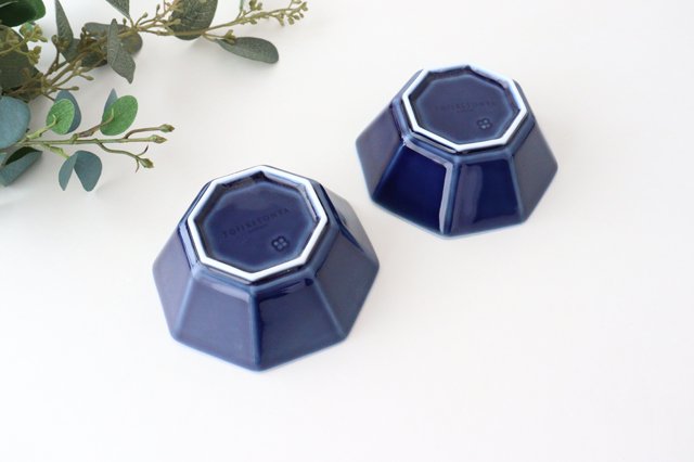 Octagonal Small Bowl Blue | Kobachi Mino Ware
