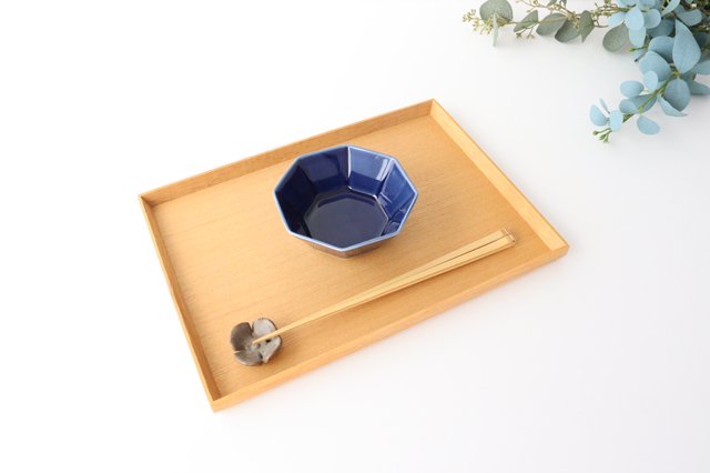 Octagonal Small Bowl Blue | Kobachi Mino Ware