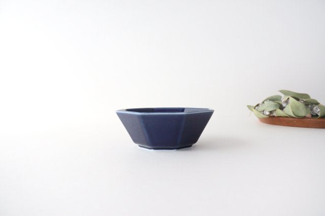 Octagonal Small Bowl Blue | Kobachi Mino Ware