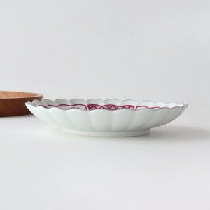 Rinkurou Kiln kotohogu Chrysanthemum Shaped Plate Pink 15cm/5.9in | Hasami Ware-Detail4