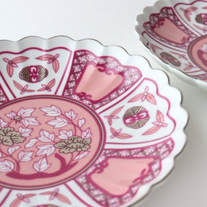Rinkurou Kiln kotohogu Chrysanthemum Shaped Plate Pink 15cm/5.9in | Hasami Ware-Detail8