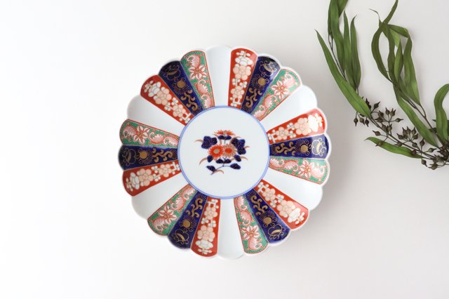 Rinkurou Kiln Old Imari Chrysanthemum Pattern 18cm/7.1in | Hasami Ware-TOP