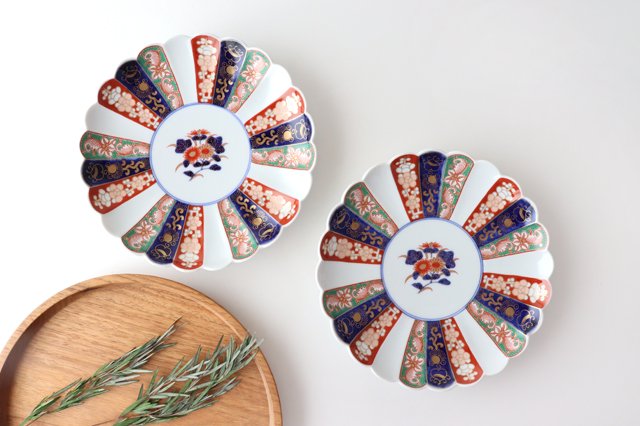 Rinkurou Kiln Old Imari Chrysanthemum Pattern 18cm/7.1in | Hasami Ware