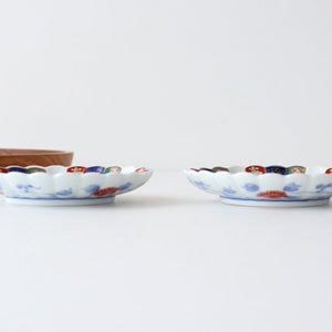 Rinkurou Kiln Sauce Plate Old Imari Chrysanthemum Pattern 9cm/3.5in | Hasami Ware-Detail2
