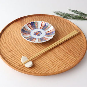 Rinkurou Kiln Sauce Plate Old Imari Chrysanthemum Pattern 9cm/3.5in | Hasami Ware-Detail5