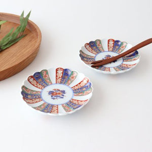 Rinkurou Kiln Sauce Plate Old Imari Chrysanthemum Pattern 9cm/3.5in | Hasami Ware-Detail9
