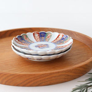 Rinkurou Kiln Sauce Plate Old Imari Chrysanthemum Pattern 9cm/3.5in | Hasami Ware-Detail10