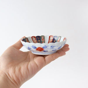 Rinkurou Kiln Oval Small Bowl Old Imari Chrysanthemum Pattern | Kobachi Hasami Ware-Detail6