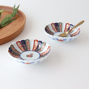 Rinkurou Kiln Oval Small Bowl Old Imari Chrysanthemum Pattern | Kobachi Hasami Ware-Detail9