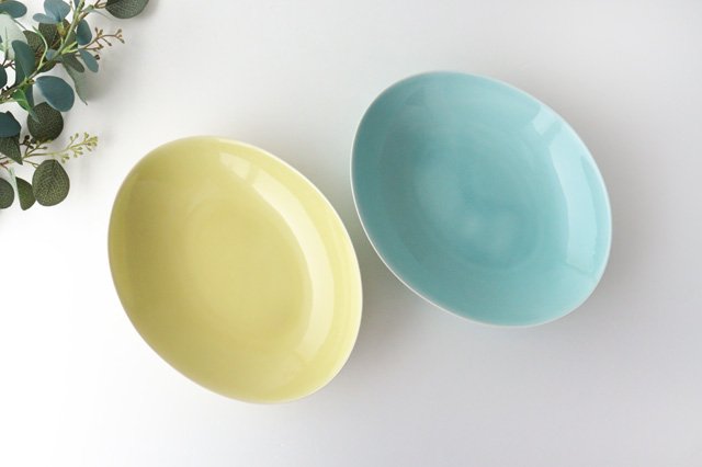 POTPURRI Vag Pair Pasta Plate Green&Yellow-Detail3